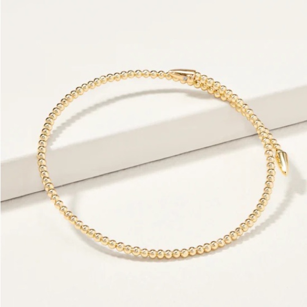 Stella & Dot gold rebel coil bracelet